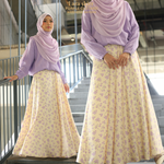 LARA SKIRT - Purple Custard