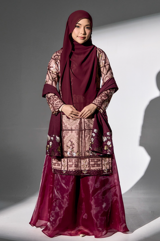 ESHAL PUNJABI 2.0 - Maroon DELIVERY 4-5 W/day