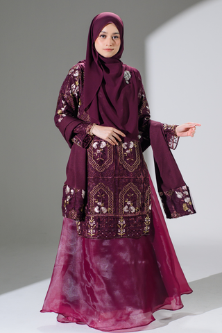 ESHAL PUNJABI - Burgundy