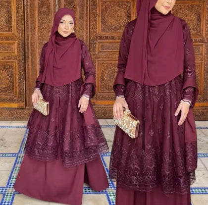 MASTANI PUNJABI - WINE BURGUNDY (PREORDER 2 WEEKS)