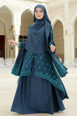 RANIA MAHEERA - Navy Teal (FREE Diamond DIY)