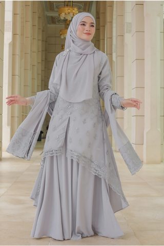 RANIA MAHEERA - Light Grey (FREE Diamond DIY)