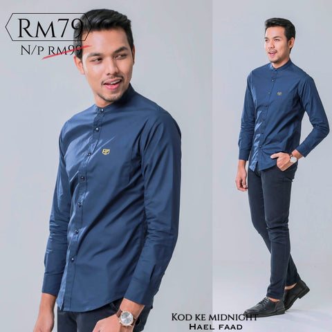 KEMEJA ADAM - Midnight
