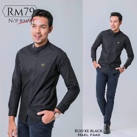 KEMEJA ADAM - Black