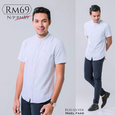 KEMEJA HILMI - Silver