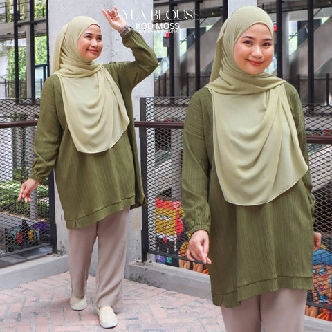 AYLA BLOUSE - Moss
