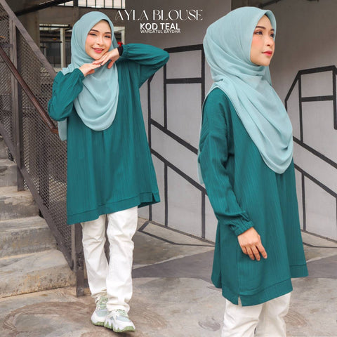AYLA BLOUSE - Teal