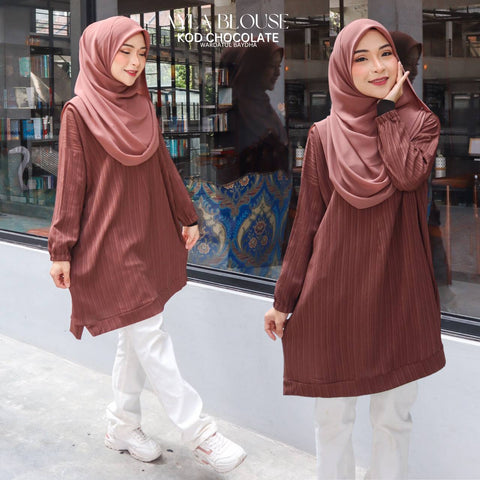 AYLA BLOUSE - Chocolate