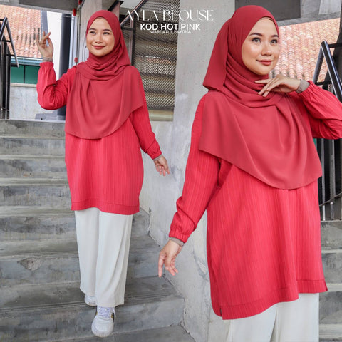 AYLA BLOUSE - Hot Pink