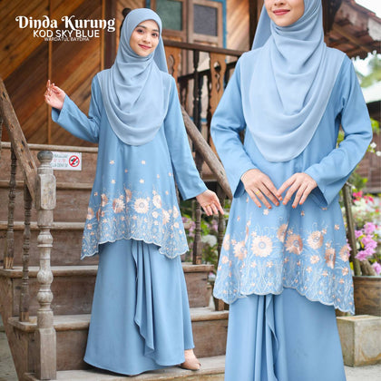 DINDA KURUNG - Sky Blue